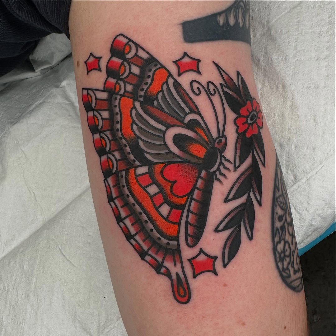 American Traditional tattoo by Shane Castle