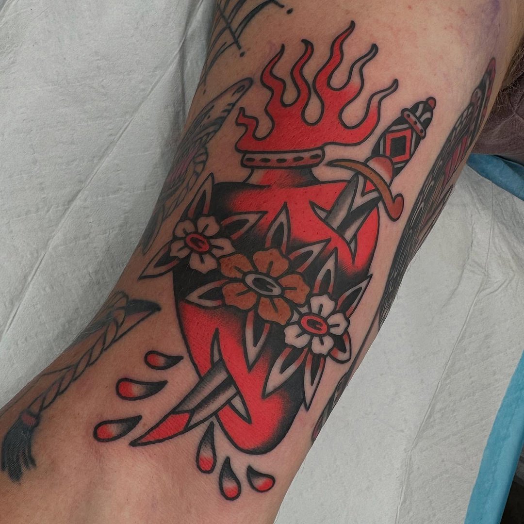 American Traditional tattoo by Shane Castle
