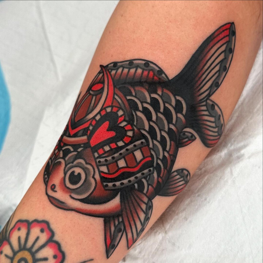 American Traditional tattoo by Shane Castle