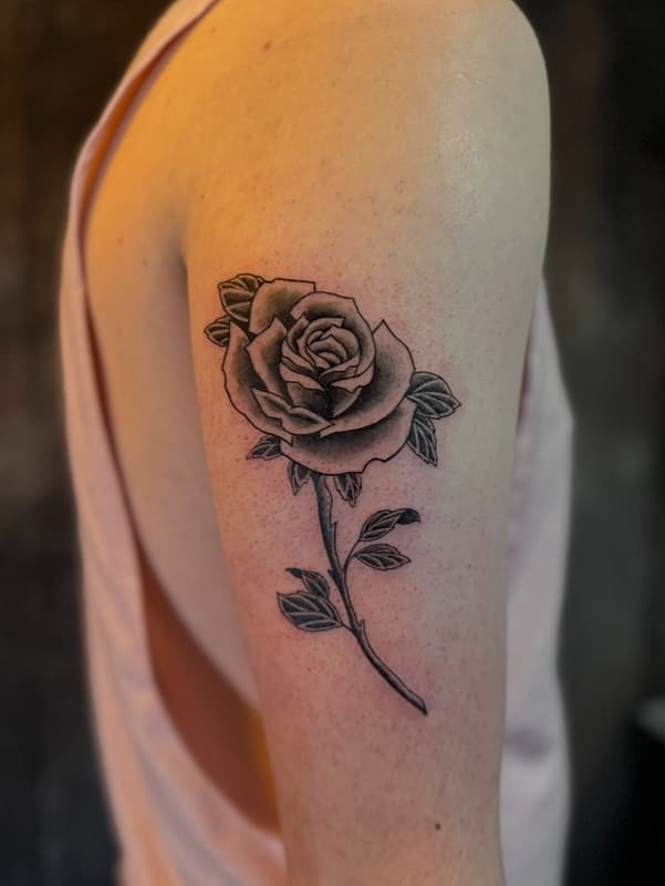 Fineline tattoo by Percy James