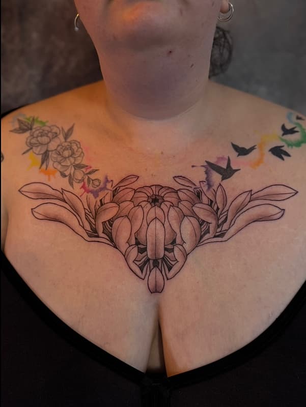Illustrative tattoo by Percy James