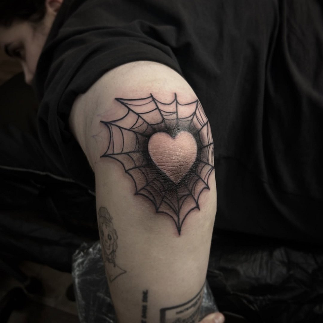 Illustrative tattoo by Saint April Tattoos