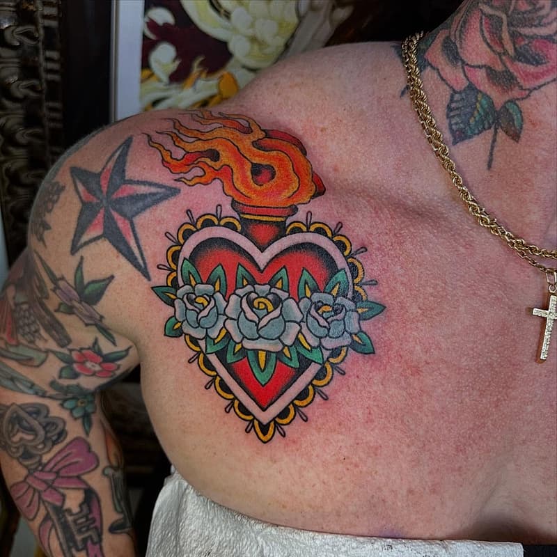American Traditional tattoo by Ben Rorke