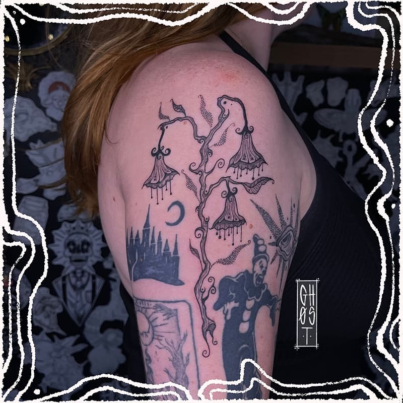 Blackwork tattoo by 𝚐𝚑𝚘𝚜𝚝 ✶