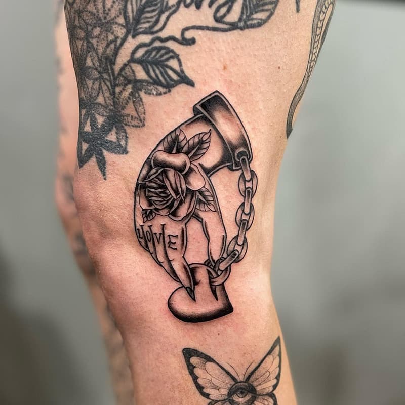 American Traditional tattoo by Josh Fiebig - Adelaide Tattoo Artist