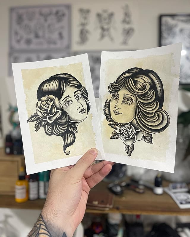 American Traditional tattoo by Josh Fiebig - Adelaide Tattoo Artist
