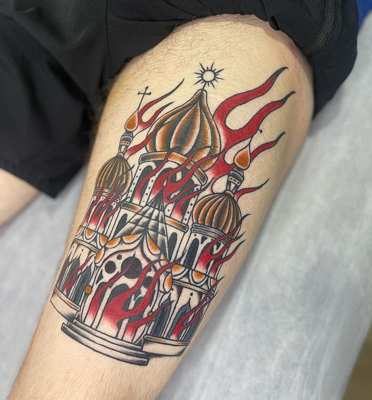 American Traditional tattoo by Josh Fiebig - Adelaide Tattoo Artist
