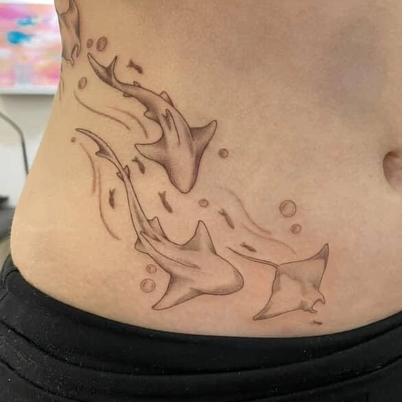 American Traditional tattoo by Michael Baker Tattooer