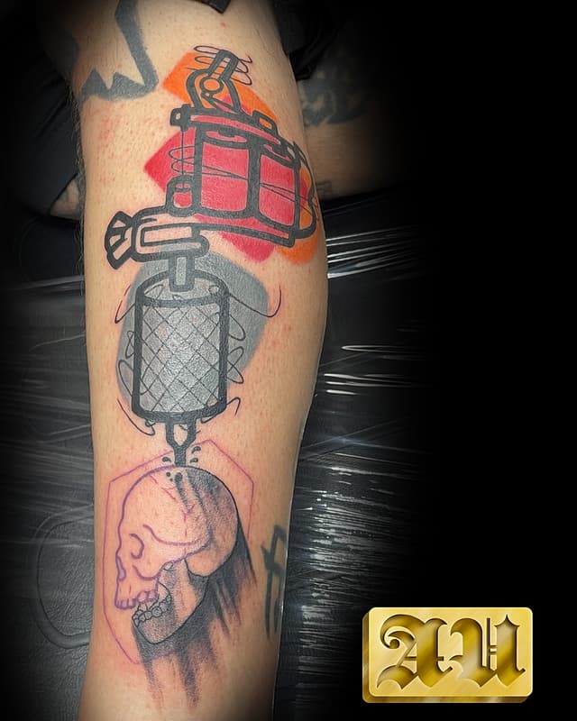 Anime tattoo by Dylan Fontanero