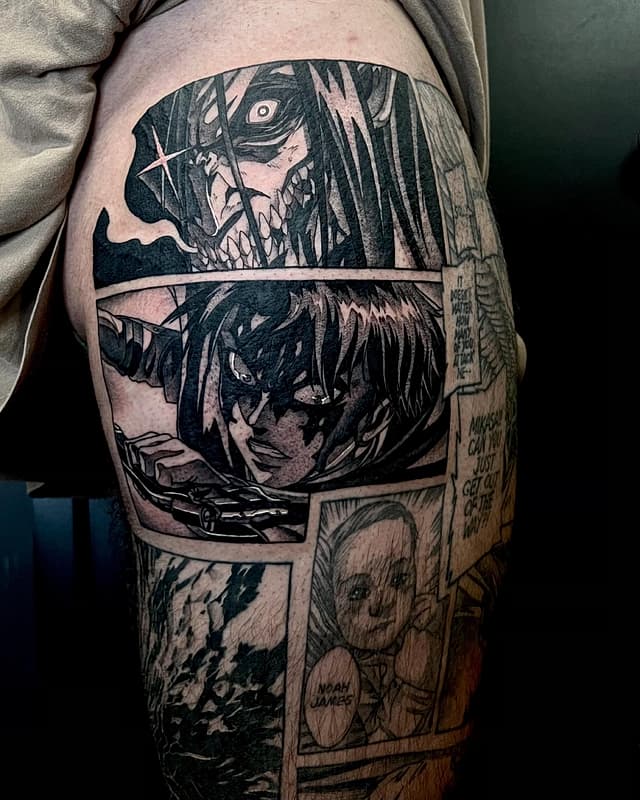 Anime tattoo by Ali