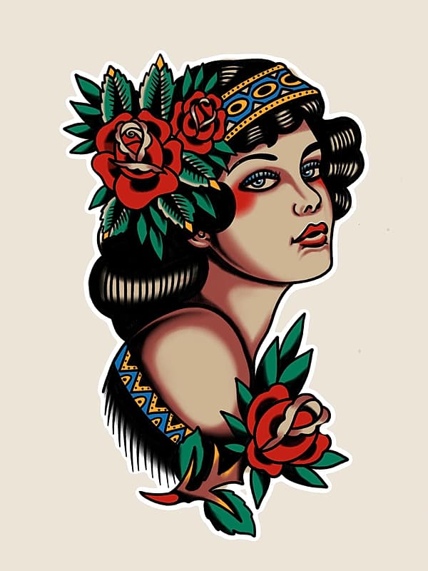 Traditional tattoo by 𝕽𝖚𝖘𝖘𝖊𝖑𝖑 𝖇𝖗𝖔𝖜𝖓
