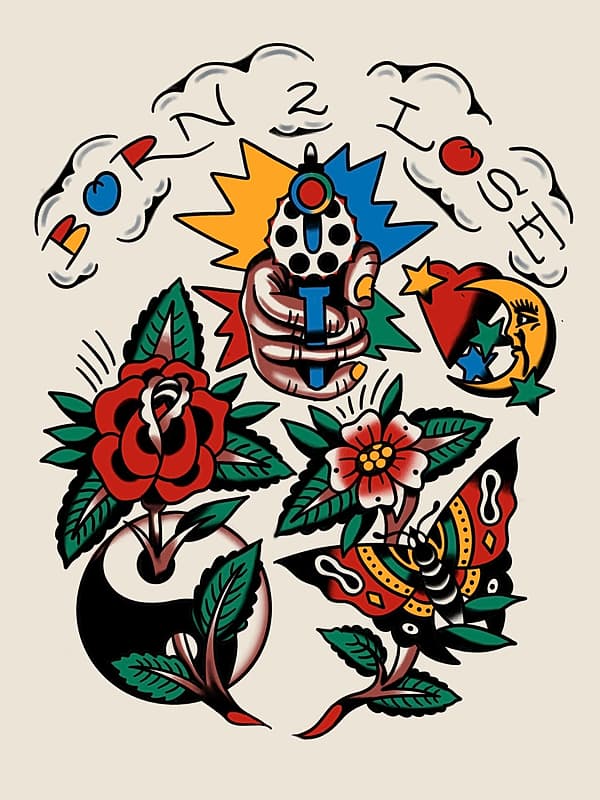 Traditional tattoo by 𝕽𝖚𝖘𝖘𝖊𝖑𝖑 𝖇𝖗𝖔𝖜𝖓