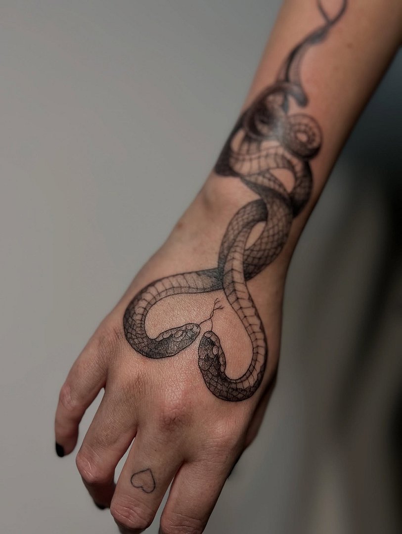 Illustrative tattoo by Renee Orlando Tattoo