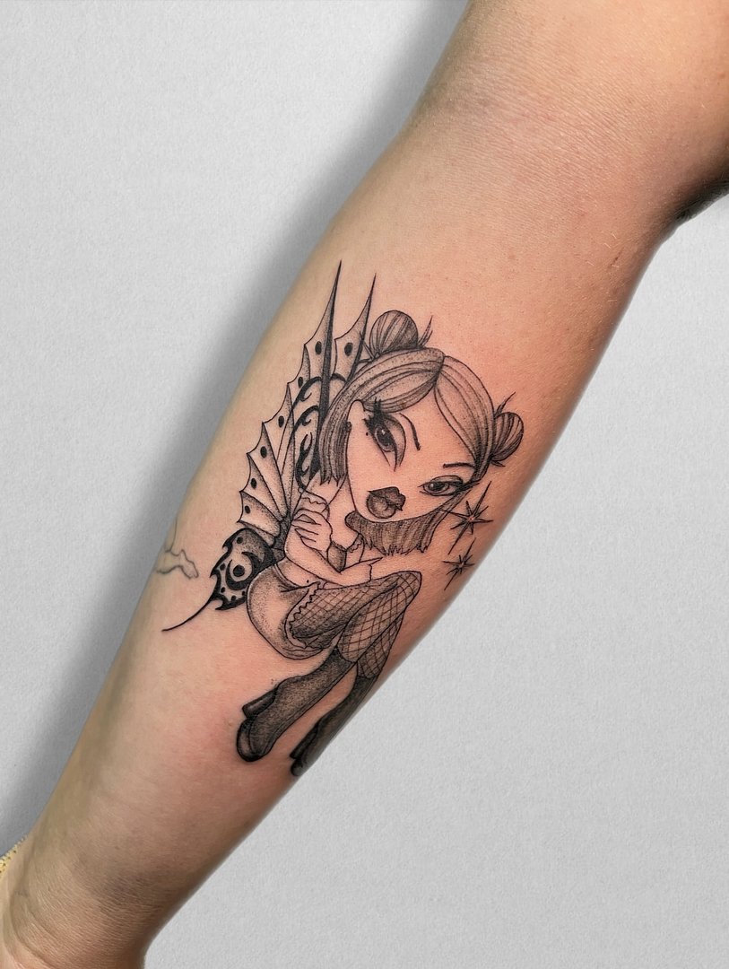 Illustrative tattoo by Renee Orlando Tattoo