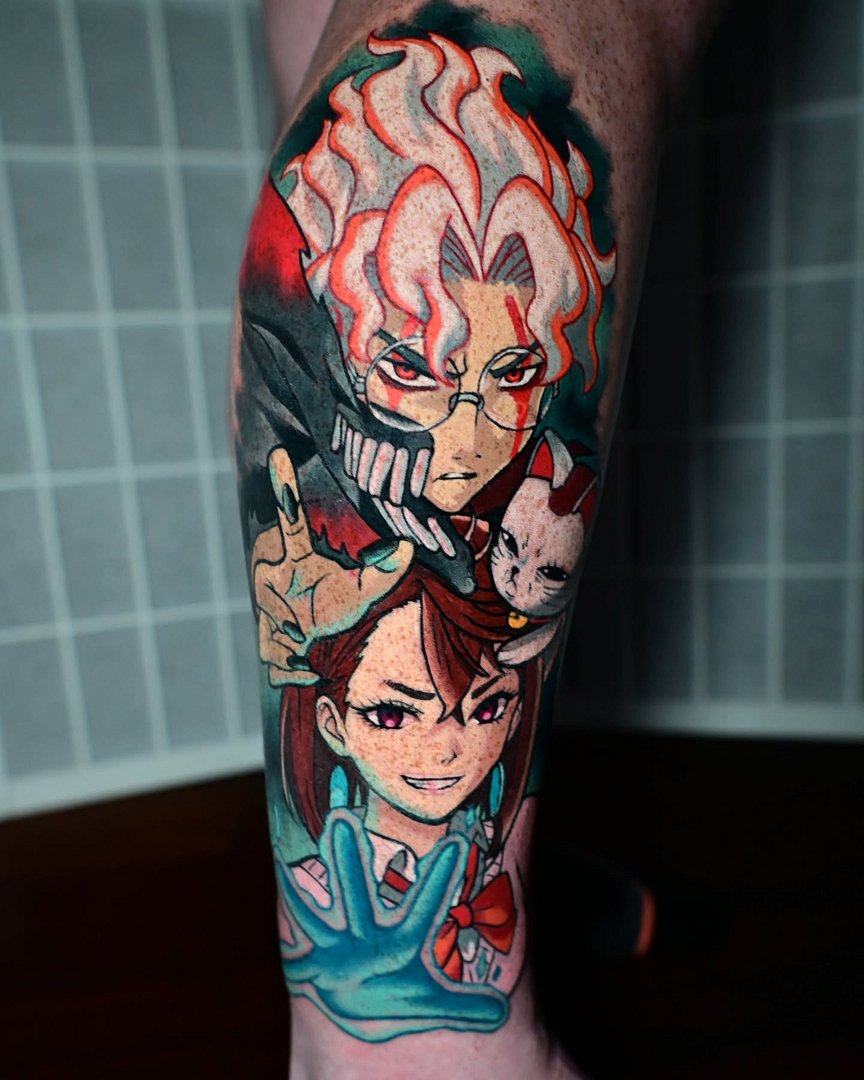 Anime tattoo by Blake Tattooz