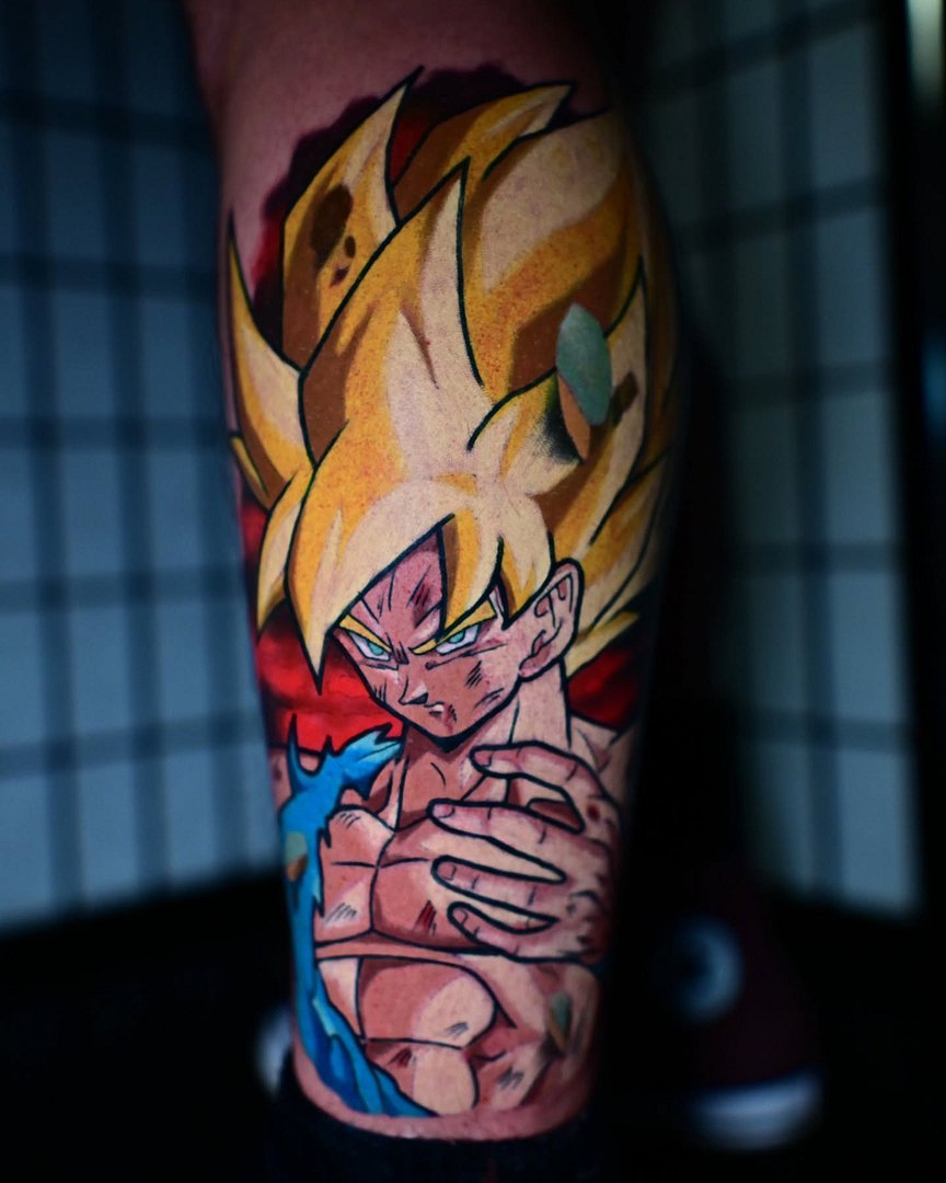 Anime tattoo by Blake Tattooz