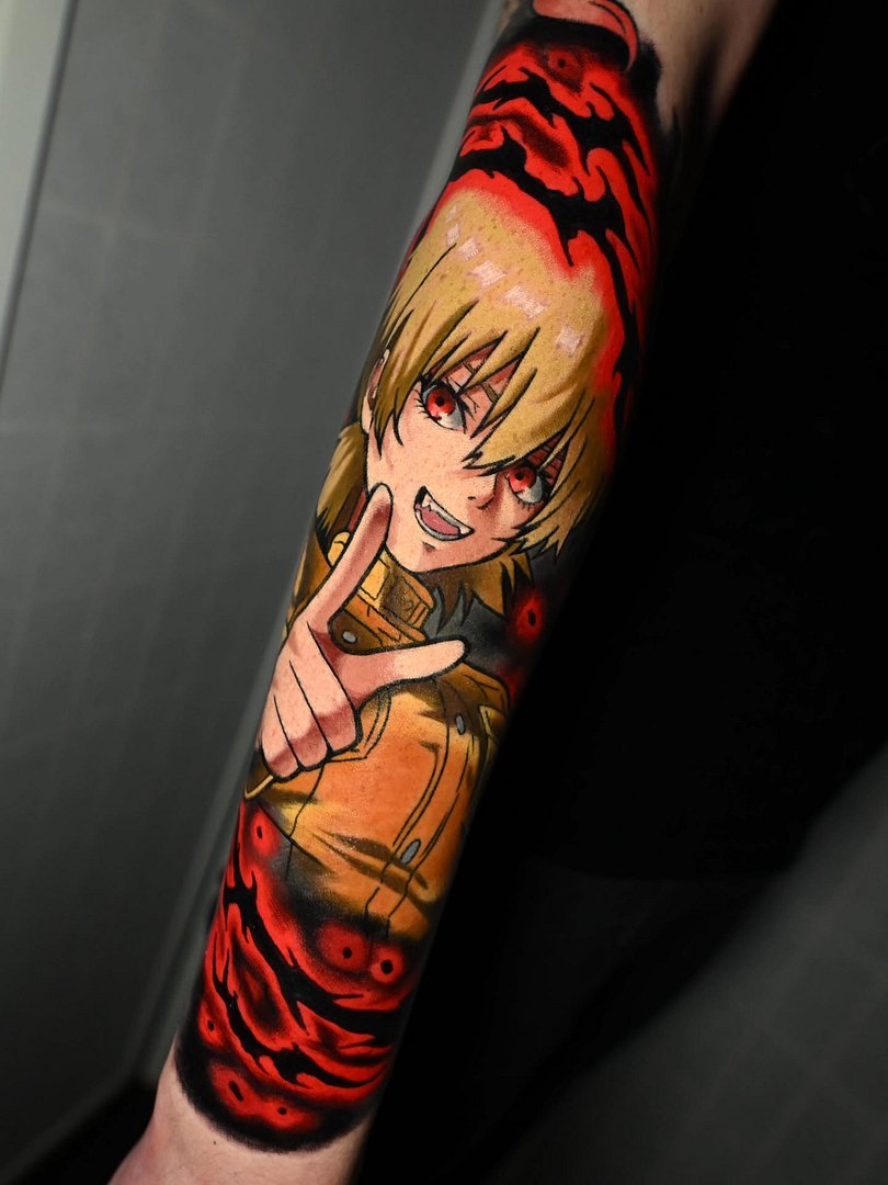 Anime tattoo by Blake Tattooz