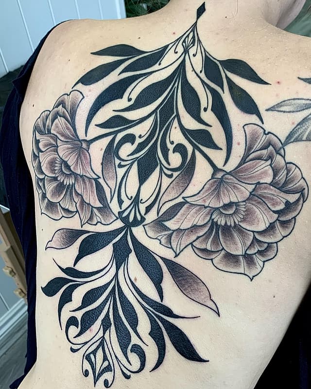 Blackwork tattoo by Ice Anstis_tattoo