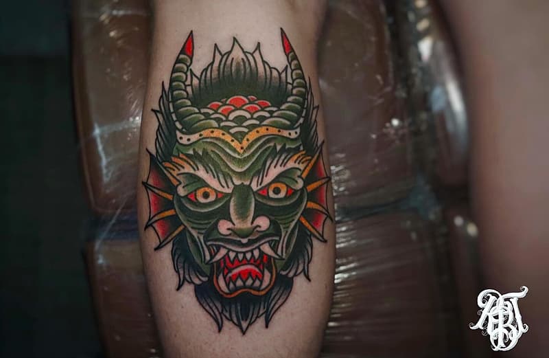 American Traditional tattoo by JAKE STRAAT