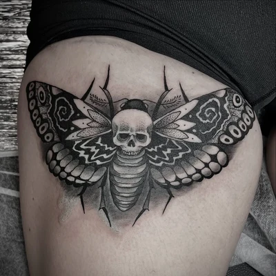 Geometric tattoo by Josh Lewis Tattoo