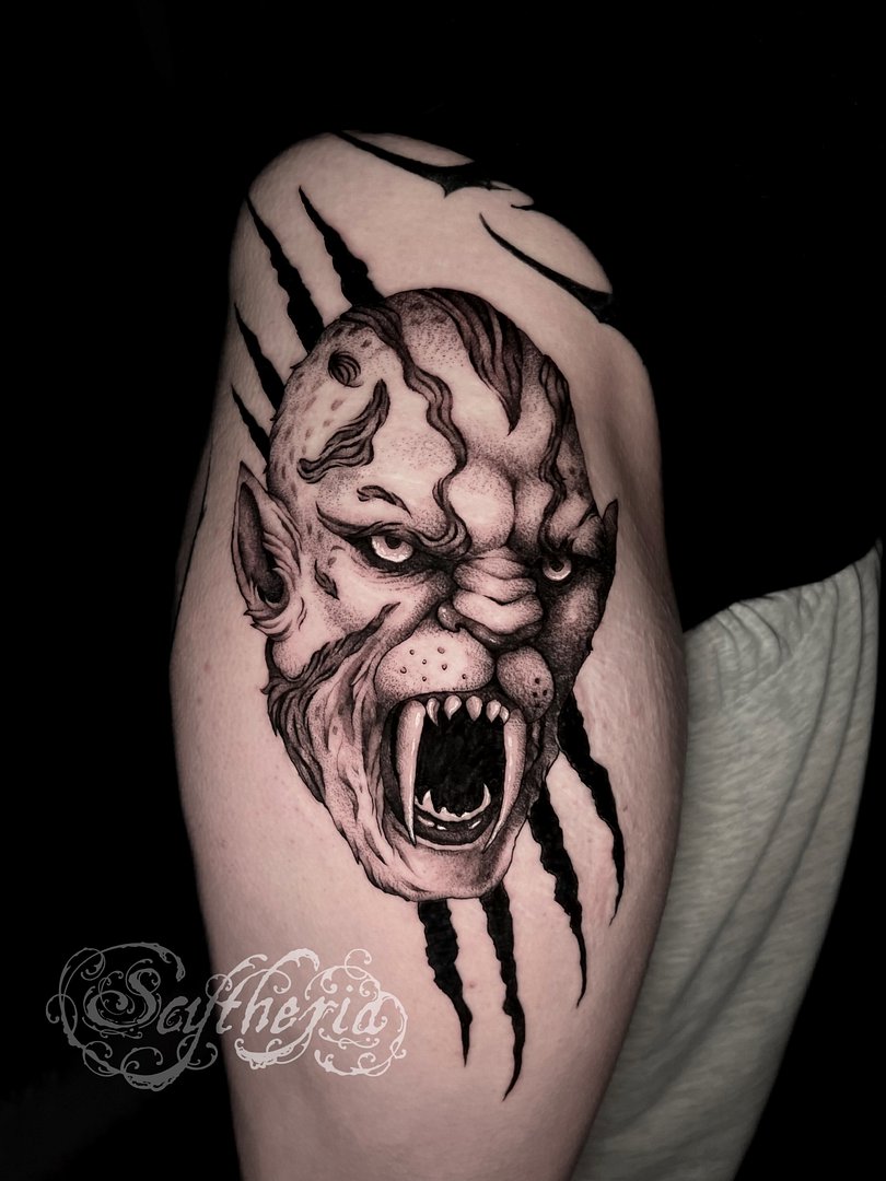 Illustrative tattoo by scytheria