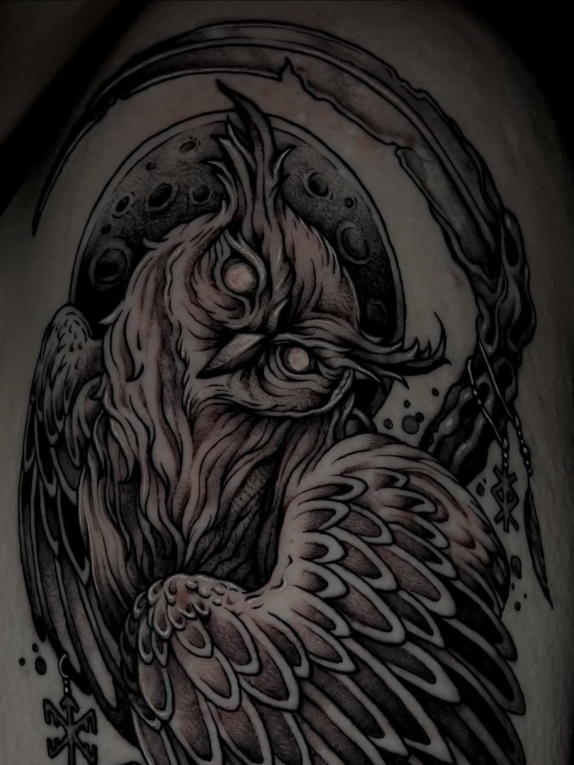 Illustrative tattoo by scytheria