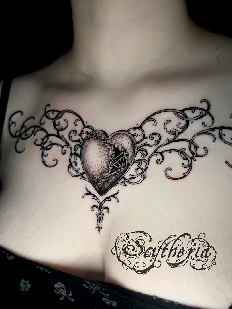 Illustrative tattoo by scytheria
