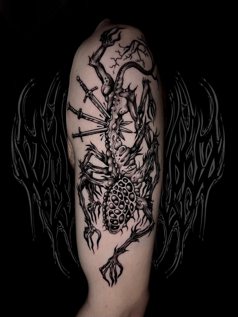 Illustrative tattoo by 𝖘𝖈𝖞𝖙𝖍𝖊 / 𝖈𝖍𝖆𝖗𝖑𝖎𝖊 ♱