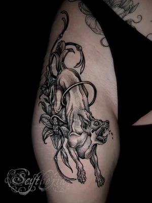 Illustrative tattoo by 𝖘𝖈𝖞𝖙𝖍𝖊 / 𝖈𝖍𝖆𝖗𝖑𝖎𝖊 ♱