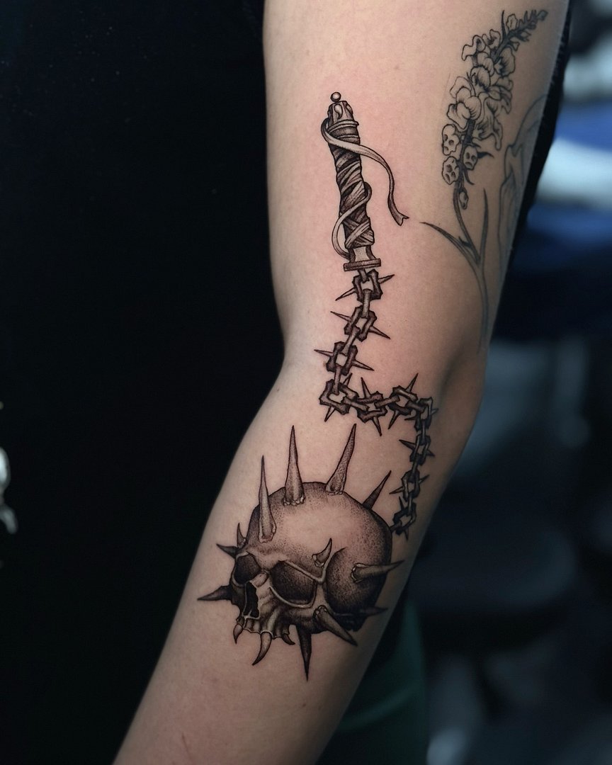 Blackwork tattoo by 33blk
