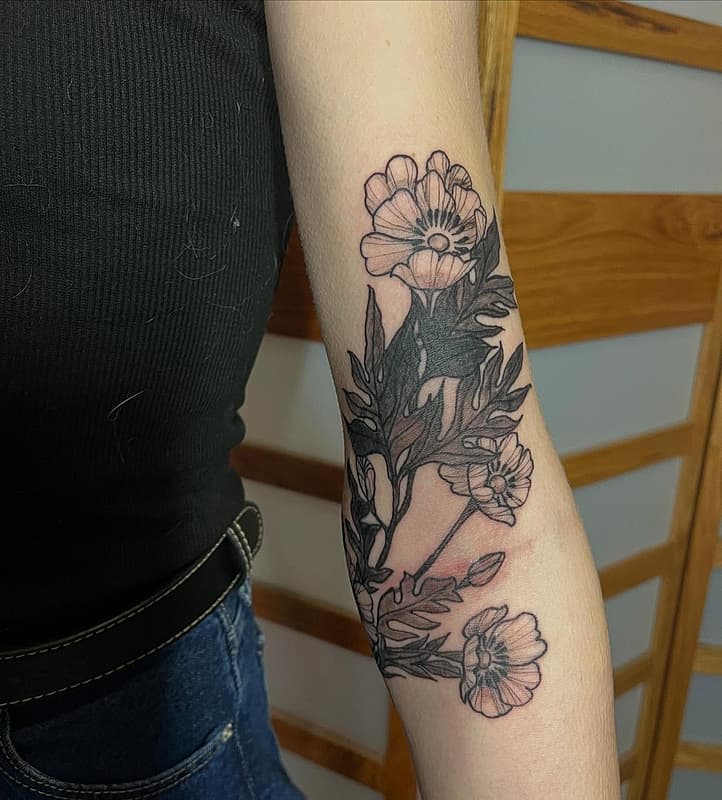 Art Nouveau tattoo by Hannah-Joy Ritchie