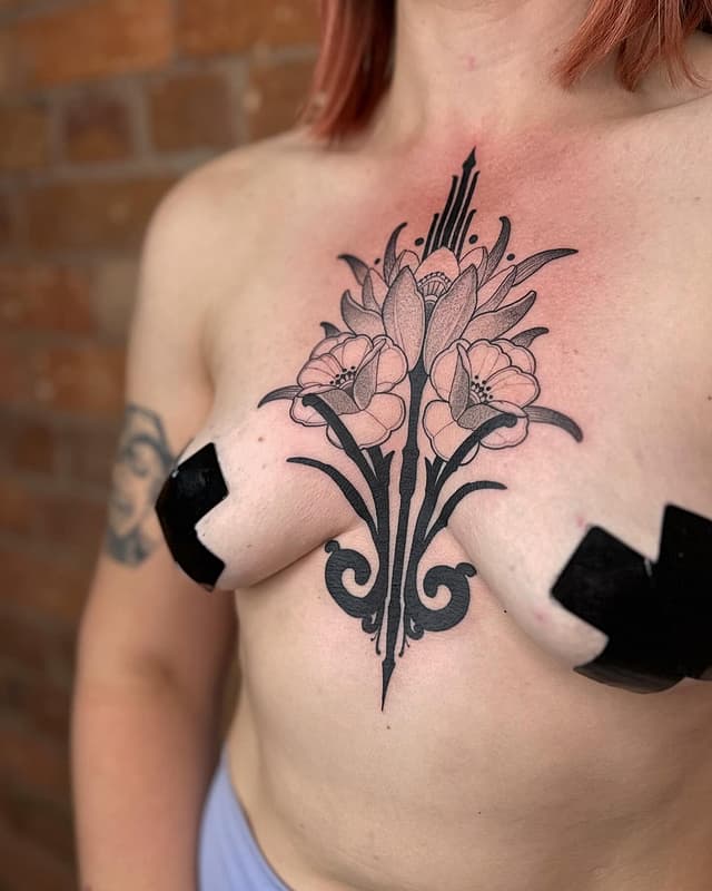 Blackwork tattoo by Dave