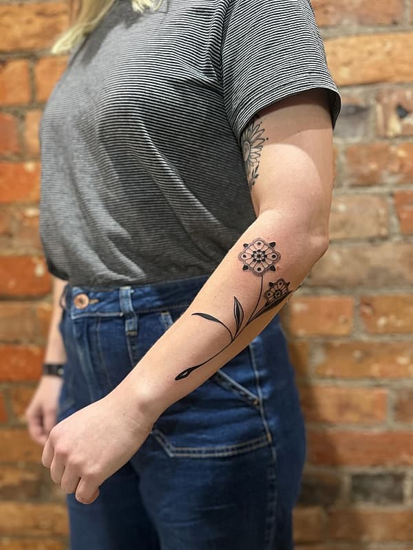 Blackwork tattoo by Dave