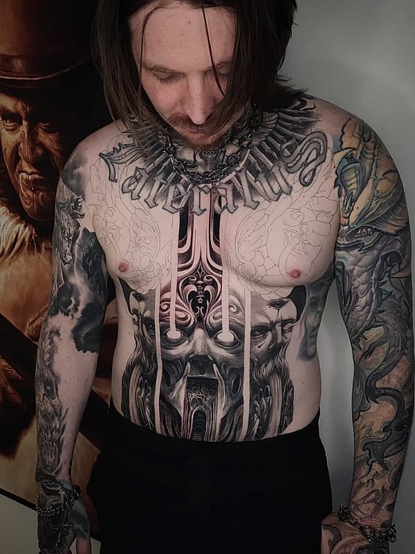 Illustrative tattoo by Mish