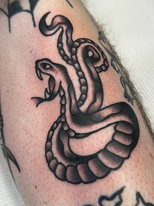 American Traditional tattoo by Luke Etho