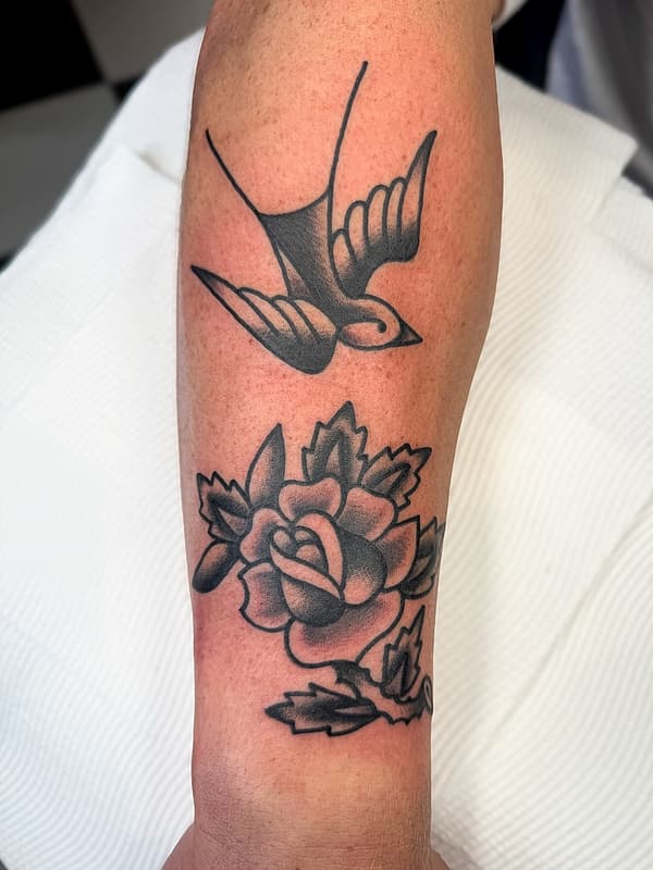 American Traditional tattoo by Luke Etho