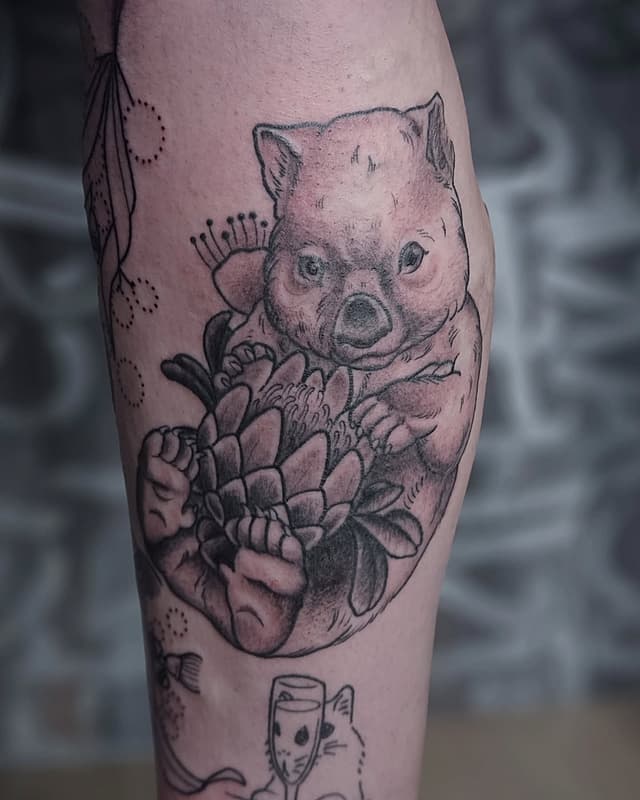 Neo-Traditional tattoo by Andy Rees