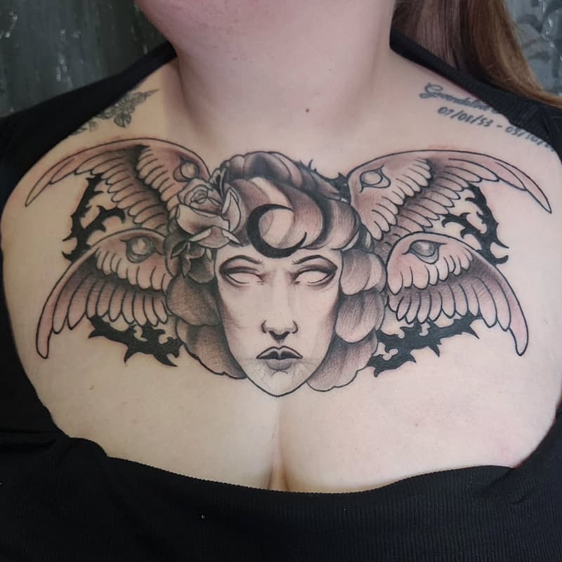 Neo-Traditional tattoo by Andy Rees
