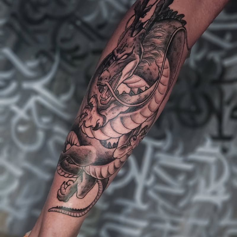 Neo-Traditional tattoo by Andy Rees