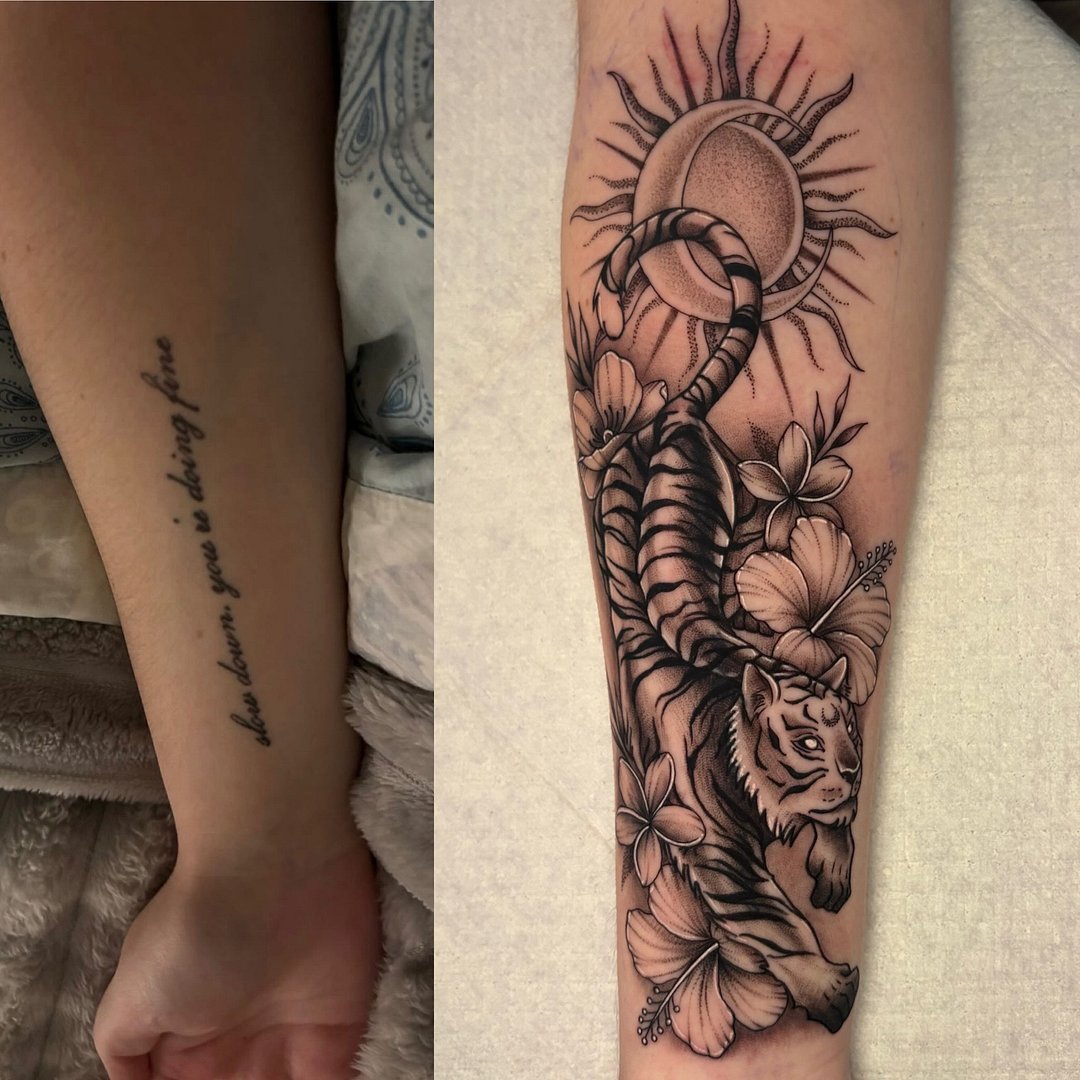 Ornamental tattoo by Tam