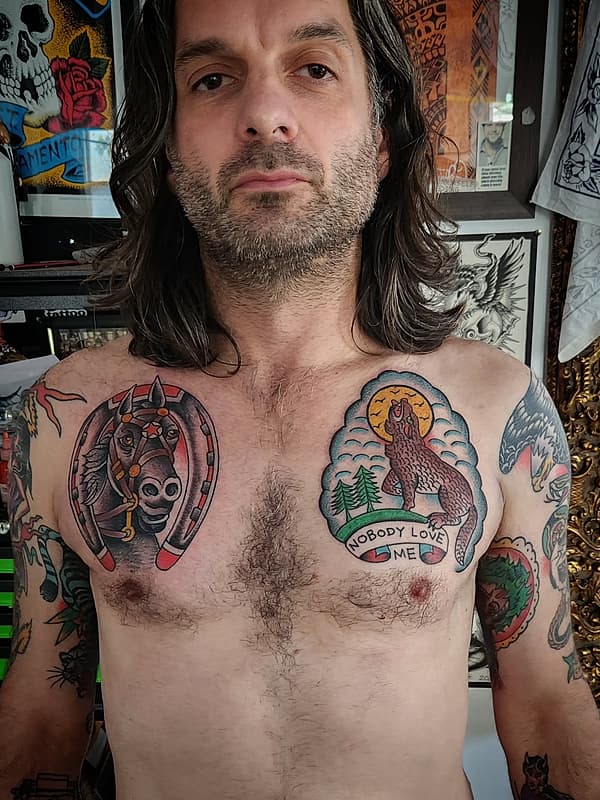 Tattoo by Benjamin Raddatz power tattooing