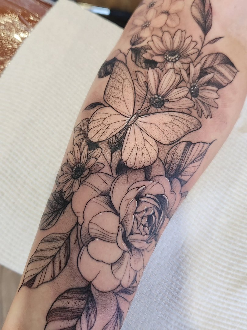 Realism (black & grey) by Rachel MorningStar Tattoo