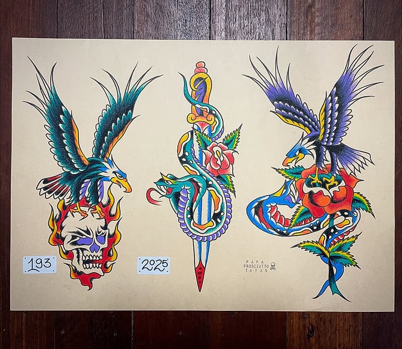 Traditional tattoo by Kane Santaromita Tattoos