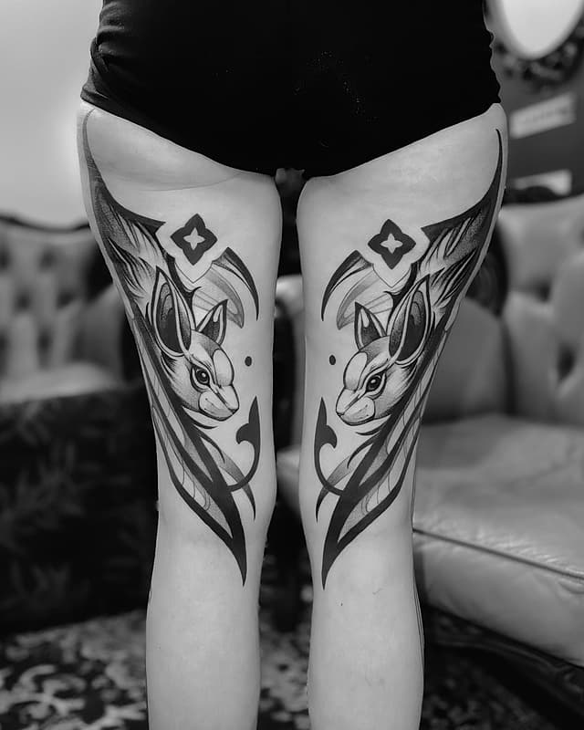 Illustrative tattoo by Sonja Bow