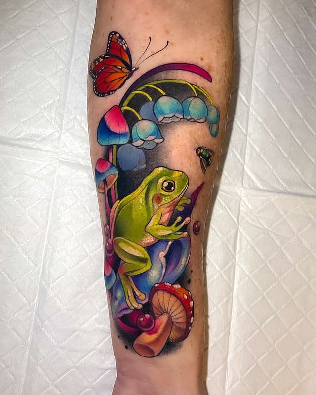 Illustrative tattoo by Sonja Bow