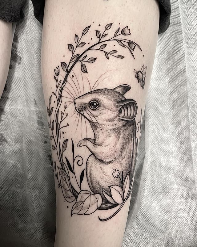 Illustrative tattoo by Sonja Bow