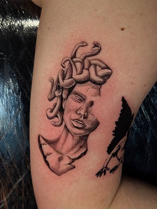 Blackwork tattoo by 𝔇𝔞𝔯𝔨𝔞𝔯𝔪𝔬𝔲𝔯