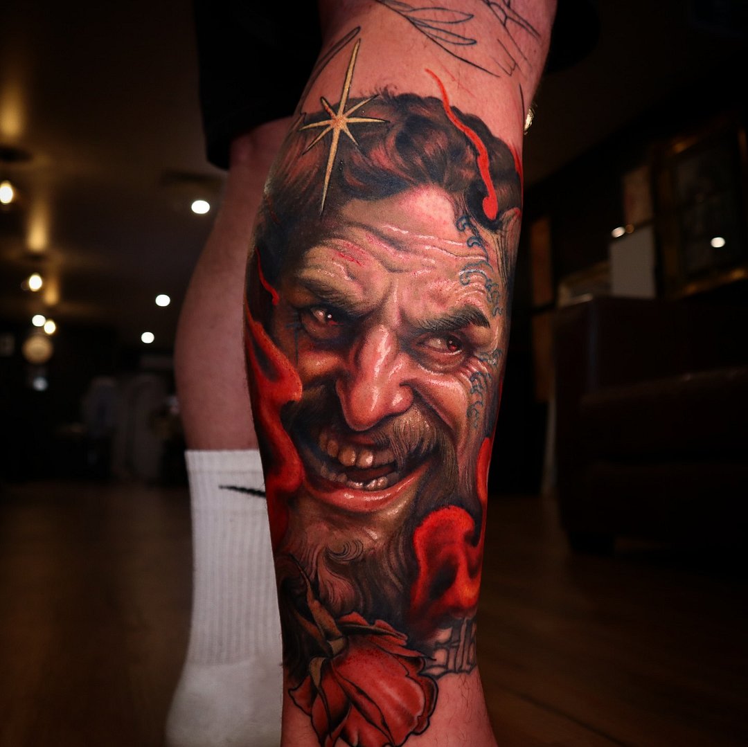 Neo-Traditional tattoo by Yeetuswolf