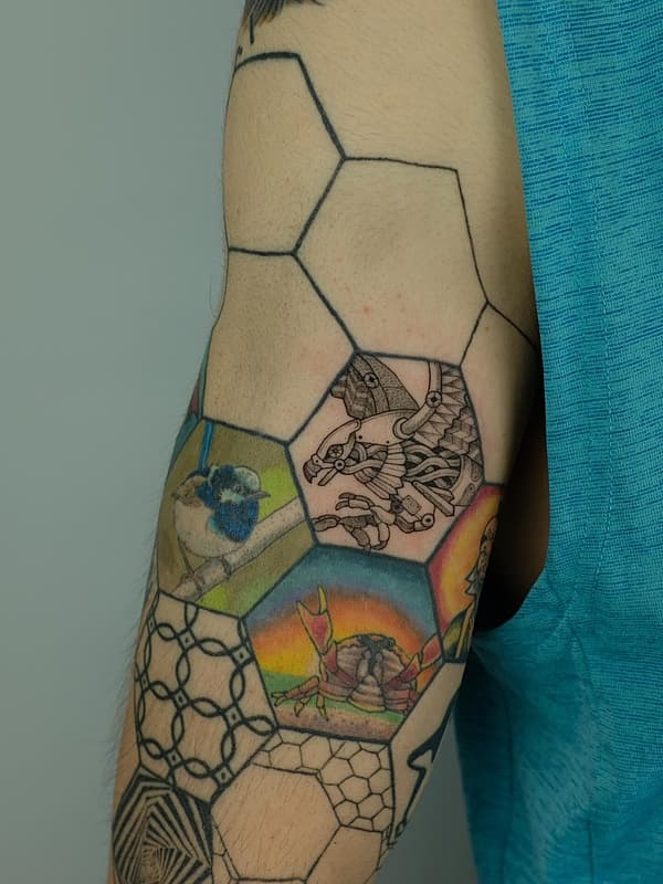 Illustrative tattoo by Bree