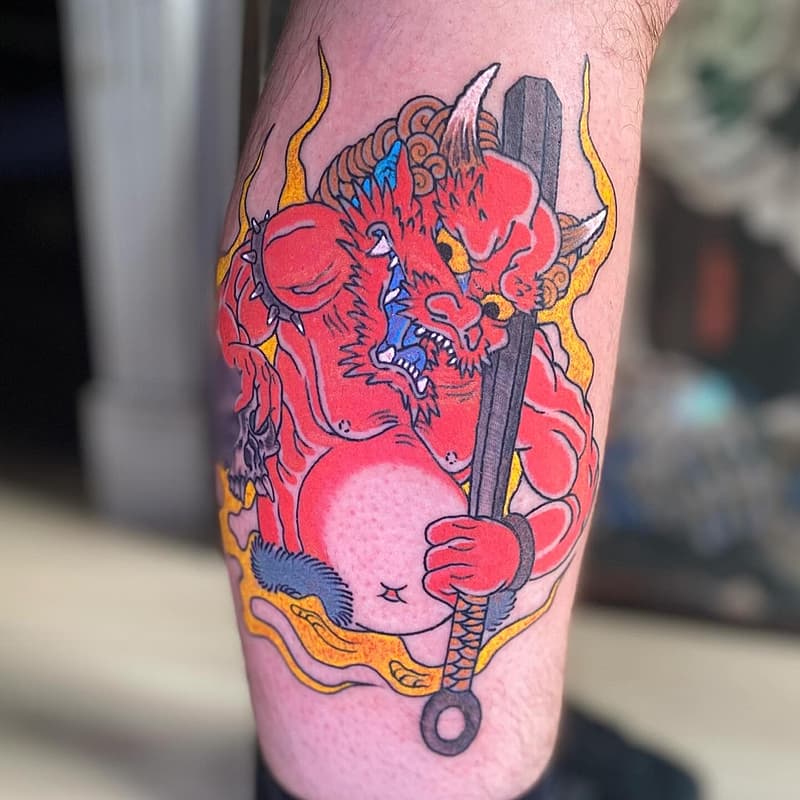 Japanese (Irezumi) tattoo by TRADITIONAL TATTOO LILLE